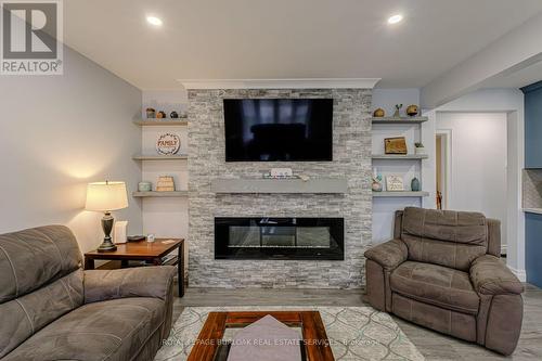 121 Evelyn Street, Brant, ON - Indoor Photo Showing Living Room With Fireplace