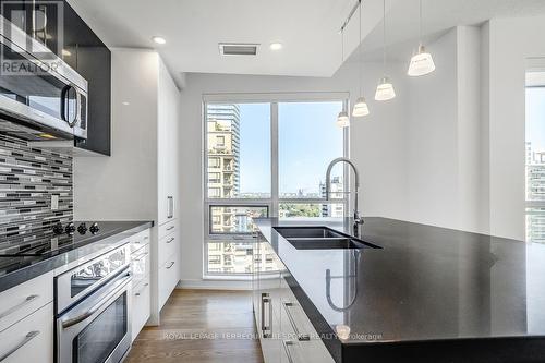 1017 - 98 Lillian Street, Toronto, ON - Indoor Photo Showing Kitchen With Double Sink With Upgraded Kitchen