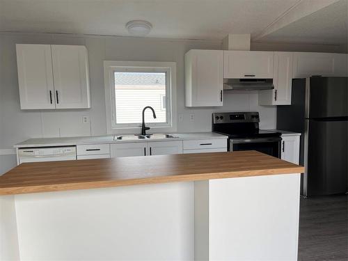 E 6 1545 Main Street E, Swan River, MB - Indoor Photo Showing Kitchen With Double Sink