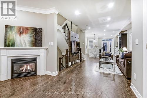 34 Washington Street, Markham, ON - Indoor Photo Showing Living Room With Fireplace