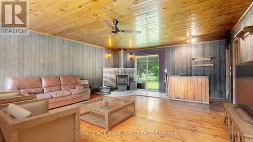 3787 Highway 37, Belleville, ON - Indoor Photo Showing Living Room With Fireplace