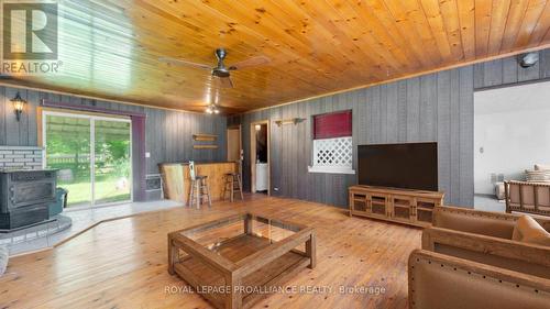 3787 Highway 37, Belleville, ON - Indoor Photo Showing Living Room With Fireplace