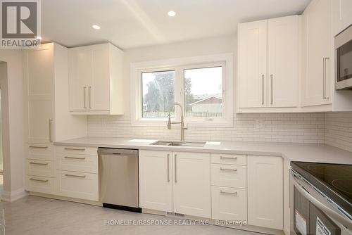 Lower - 36 Bowshelm Court, Mississauga, ON - Indoor Photo Showing Kitchen With Stainless Steel Kitchen