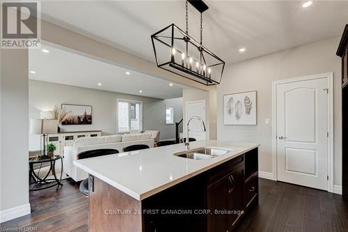 124 Basil Crescent, Middlesex Centre (Ilderton), ON - Indoor Photo Showing Kitchen With Double Sink