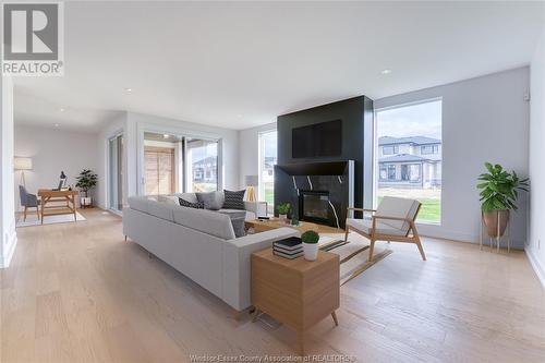 4561 Valerio Crescent, Lasalle, ON - Indoor Photo Showing Living Room With Fireplace