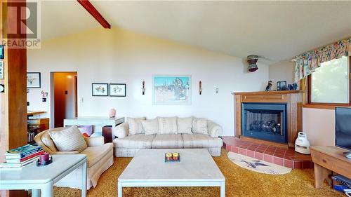 240 Rosewood Lane, Sheguiandah, Manitoulin Island, ON - Indoor Photo Showing Living Room With Fireplace