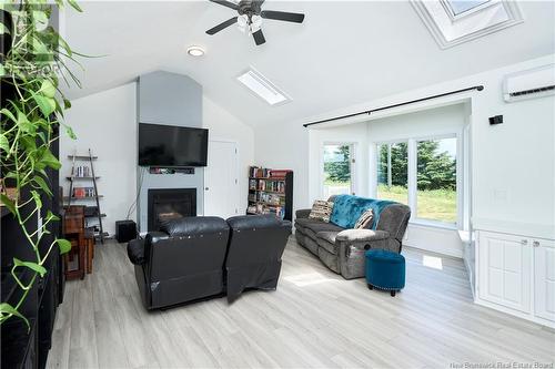 589 Route 535, Notre-Dame, NB - Indoor Photo Showing Living Room With Fireplace