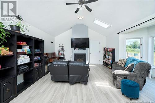 589 Route 535, Notre-Dame, NB - Indoor Photo Showing Living Room With Fireplace