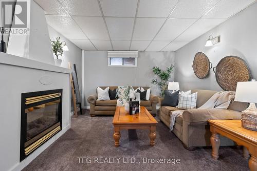 525 Laval Street, Oshawa (Vanier), ON - Indoor Photo Showing Living Room With Fireplace