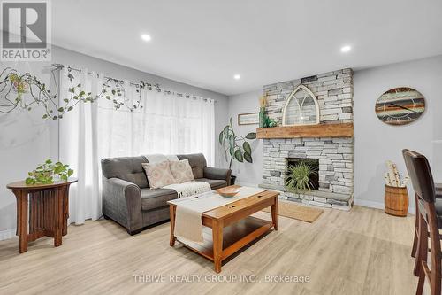 49364 Dexter Line, Malahide (Port Bruce), ON - Indoor Photo Showing Living Room With Fireplace