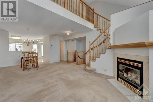 44 Briston Private, Ottawa, ON - Indoor Photo Showing Living Room With Fireplace