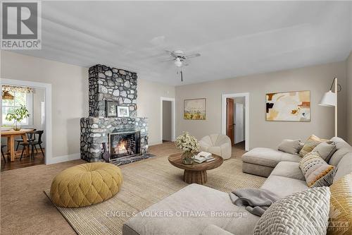 5349 Calabogie Road, Greater Madawaska, ON - Indoor Photo Showing Living Room With Fireplace