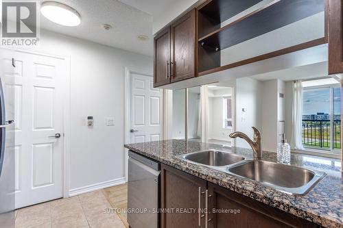 906 - 2391 Central Park Drive, Oakville, ON - Indoor Photo Showing Kitchen With Double Sink