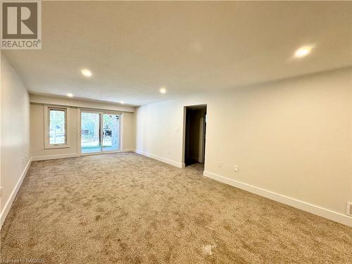 Finished family room in the walkout basement - 11 Nyah Court, Tiverton, ON - Indoor Photo Showing Other Room