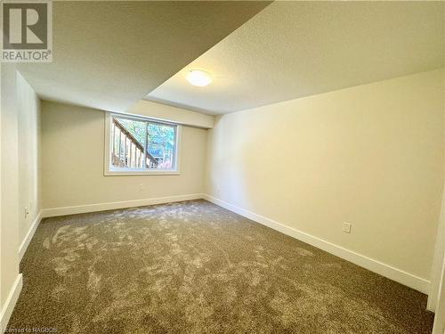 Bedroom 1 of 2 in the basement - 11 Nyah Court, Tiverton, ON - Indoor Photo Showing Other Room