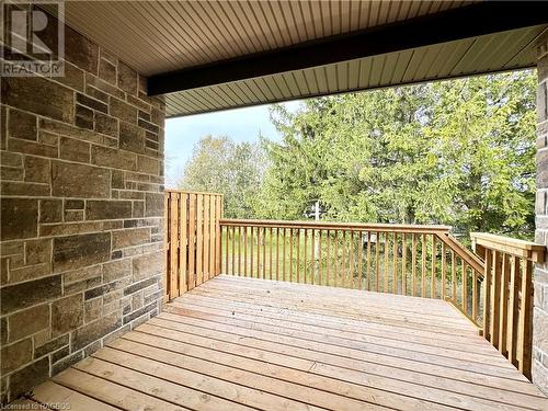 Covered back deck - 11 Nyah Court, Tiverton, ON - Outdoor With Deck Patio Veranda With Exterior