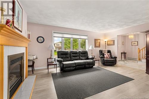 28 Cherry Court, Riverview, NB - Indoor Photo Showing Living Room With Fireplace