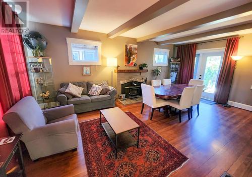 413 Nelson  Avenue, Nelson, BC - Indoor Photo Showing Living Room With Fireplace