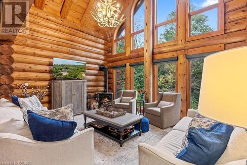 Living room with floor to ceiling windows - 15 Goble Place, Saugeen Shores, ON - Indoor