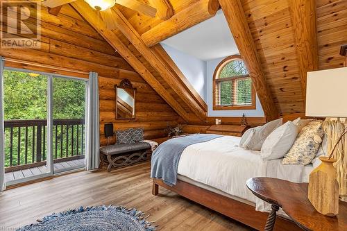 Guest bedroom facing East overlooking the stream. - 15 Goble Place, Saugeen Shores, ON - Indoor Photo Showing Bedroom