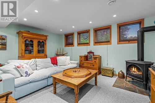 15 Goble Place, Saugeen Shores, ON - Indoor Photo Showing Basement With Fireplace