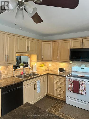 525 Lamminen Avenue, Timmins, ON - Indoor Photo Showing Kitchen With Double Sink