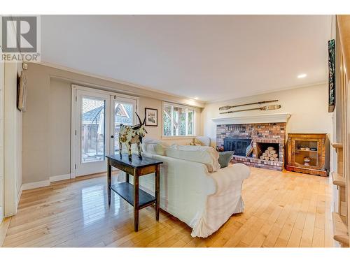 14103 Tamarack Drive, Coldstream, BC - Indoor Photo Showing Living Room With Fireplace