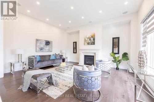 2340 Edward Leaver Trail, Oakville, ON - Indoor Photo Showing Living Room With Fireplace