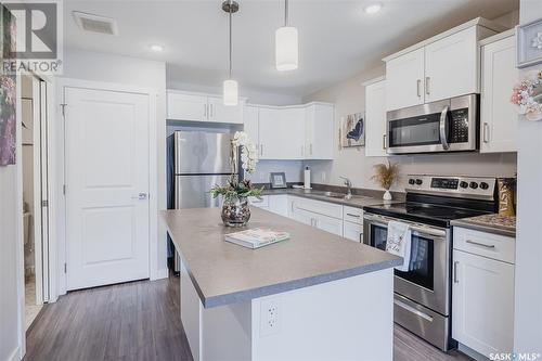 205 315 Dickson Crescent, Saskatoon, SK - Indoor Photo Showing Kitchen With Upgraded Kitchen