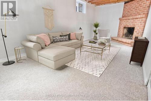 2362 Marine Drive, Oakville, ON - Indoor Photo Showing Living Room With Fireplace