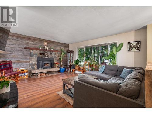 773 Heather Road, Lumby, BC - Indoor Photo Showing Living Room With Fireplace