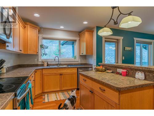 3712 5Th Avenue, Castlegar, BC - Indoor Photo Showing Kitchen With Double Sink