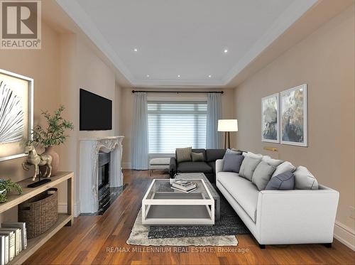 33 Maple Grove Avenue, Richmond Hill, ON - Indoor Photo Showing Living Room With Fireplace