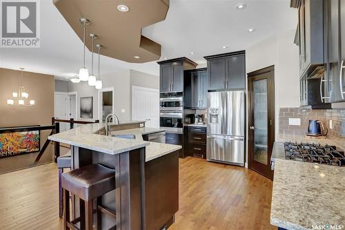 4411 Sandpiper Crescent E, Regina, SK - Indoor Photo Showing Kitchen With Stainless Steel Kitchen With Upgraded Kitchen