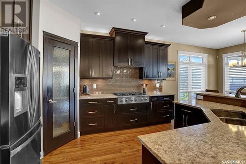 4411 Sandpiper Crescent E, Regina, SK - Indoor Photo Showing Kitchen With Double Sink With Upgraded Kitchen