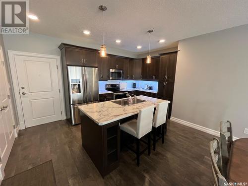 103 2800 Lakeview Drive, Prince Albert, SK - Indoor Photo Showing Kitchen With Stainless Steel Kitchen