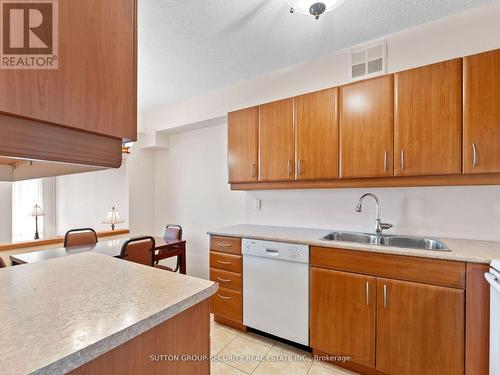 1504 - 240 Scarlett Road, Toronto, ON - Indoor Photo Showing Kitchen With Double Sink