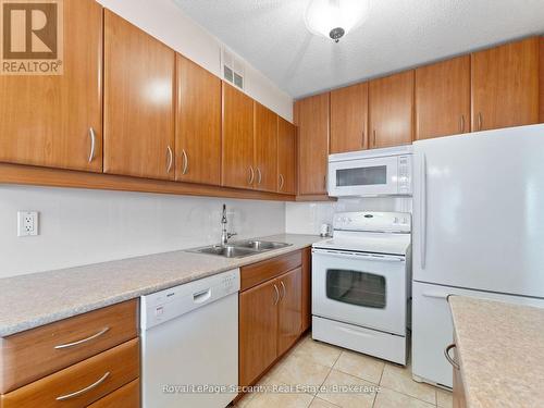 1504 - 240 Scarlett Road, Toronto, ON - Indoor Photo Showing Kitchen With Double Sink