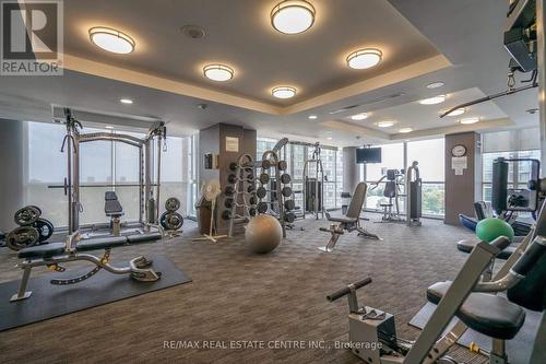 1808 - 223 Webb Drive, Mississauga, ON - Indoor Photo Showing Gym Room