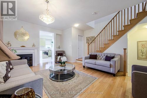 4454 Centretown Way, Mississauga, ON - Indoor Photo Showing Living Room With Fireplace