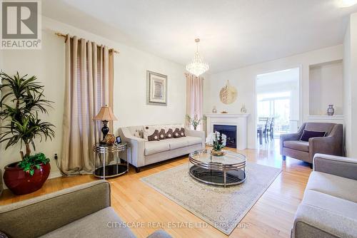 4454 Centretown Way, Mississauga, ON - Indoor Photo Showing Living Room With Fireplace