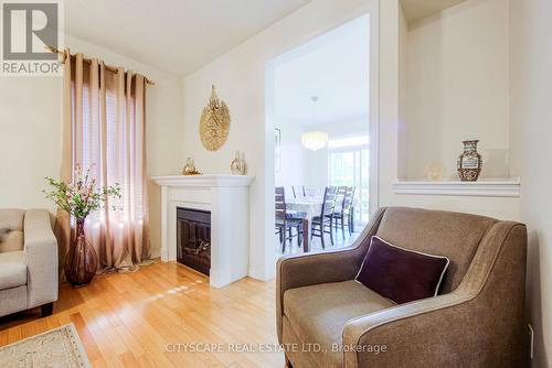 4454 Centretown Way, Mississauga, ON - Indoor Photo Showing Living Room With Fireplace