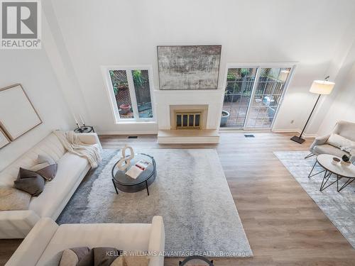 1227 Cornerbrook Place, Mississauga, ON - Indoor Photo Showing Living Room With Fireplace