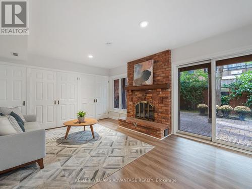 1227 Cornerbrook Place, Mississauga, ON - Indoor Photo Showing Living Room With Fireplace