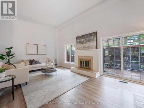 1227 Cornerbrook Place, Mississauga, ON - Indoor Photo Showing Living Room With Fireplace