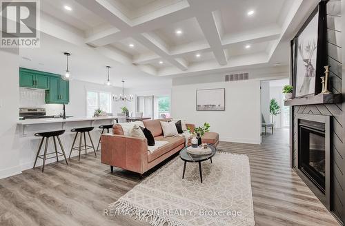 514 Lambton Street W, West Grey, ON - Indoor Photo Showing Living Room With Fireplace