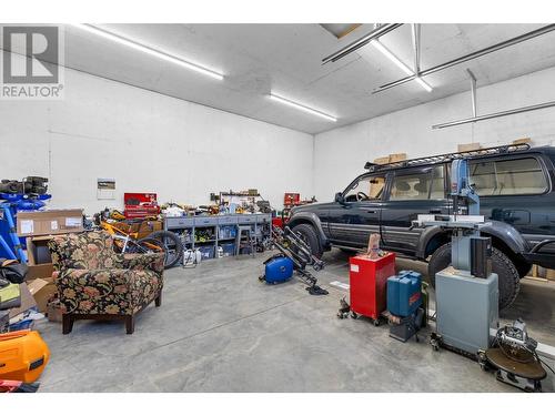 3733 3 Highway, Erickson, BC - Indoor Photo Showing Garage