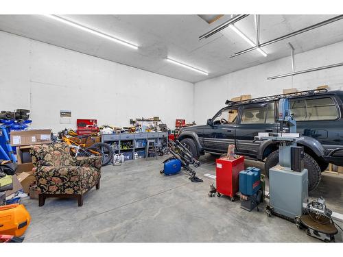 3733 Highway 3, Erickson, BC - Indoor Photo Showing Garage