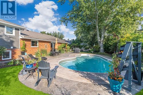 34 Killins Street, West Lincoln, ON - Outdoor With In Ground Pool With Deck Patio Veranda