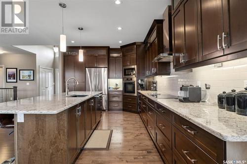 243 Fleming Crescent, Saskatoon, SK - Indoor Photo Showing Kitchen With Upgraded Kitchen